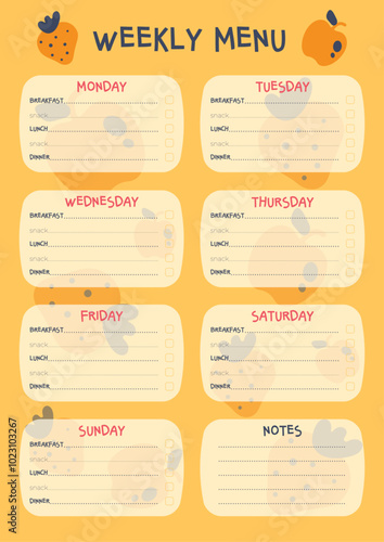 weekly menu planner