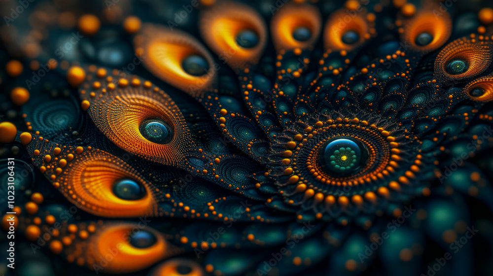 Abstract fractal art with vibrant patterns and intricate details for creative design Abstract fractal art with vibrant patterns and intricate details for creative design