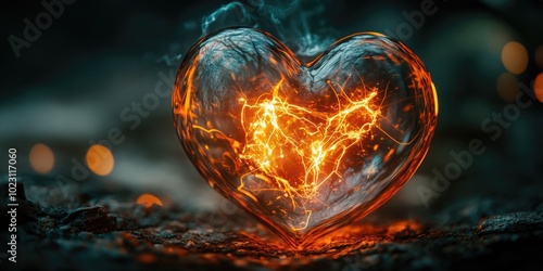 Crystal Heart Glow