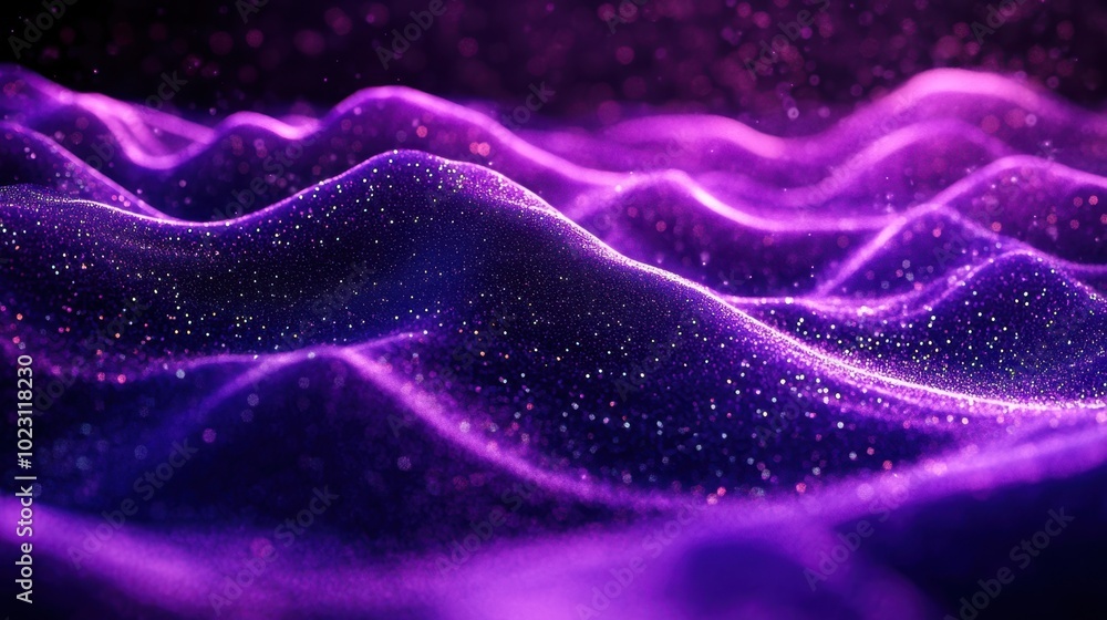The Purple Sparkling Wave Pattern The Purple Sparkling Wave Pattern