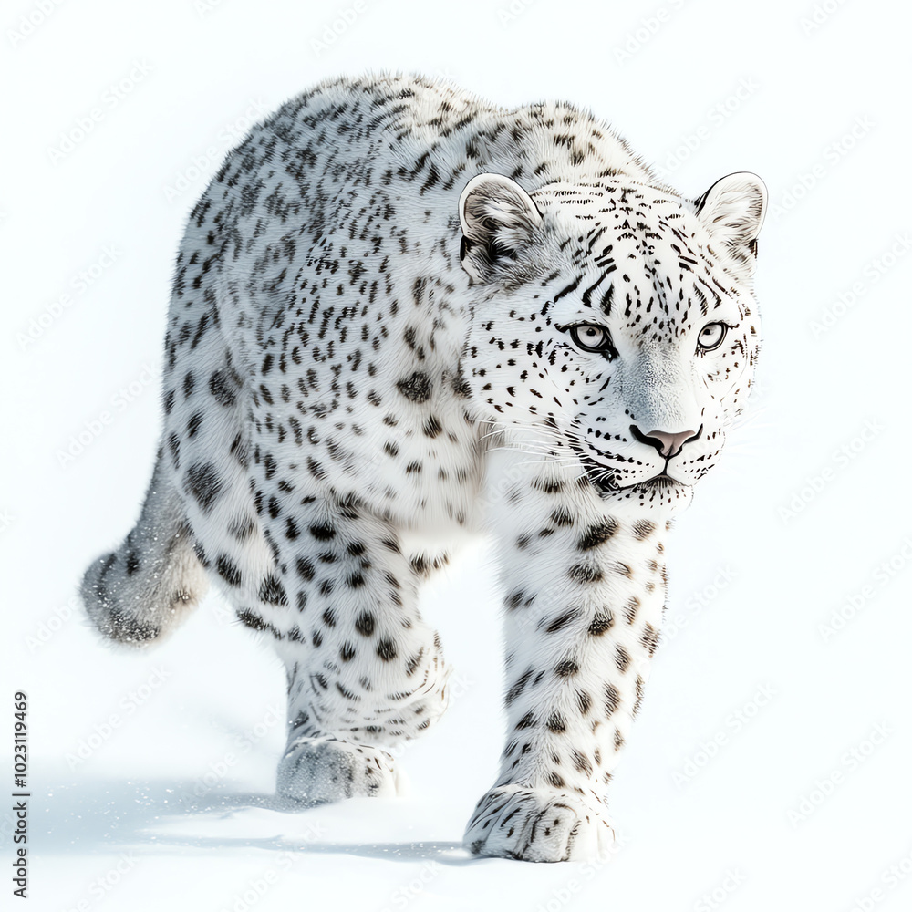 Naklejka premium snow leopard