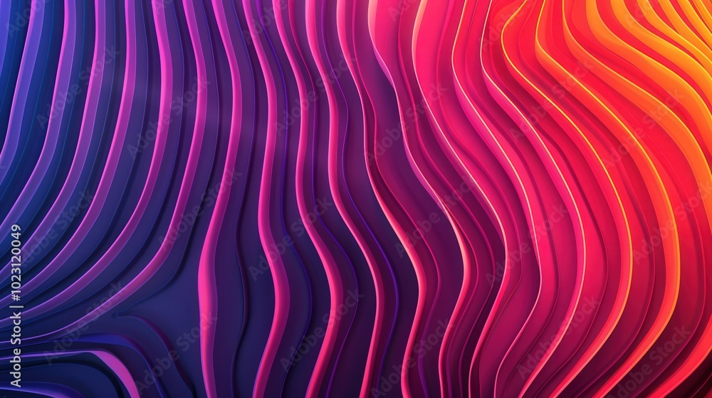 Fototapeta premium Neon Swirl Fusion, a vibrant display of swirling patterns in a gradient blend of neon colors, exuding an energetic and futuristic atmosphere, perfect for modern design projects.