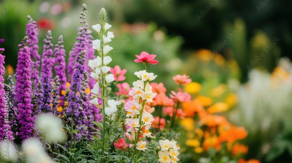 Vibrant Garden Oasis, a lush landscape filled with colorful blooming flowers, offering a serene backdrop for nature lovers and a perfect area for personal expressions. Vibrant Garden Oasis, a lush landscape filled with colorful blooming flowers, offering a serene backdrop for nature lovers and a perfect area for personal expressions.