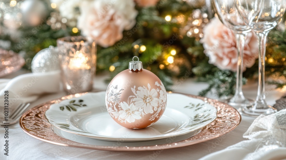 The Elegant Christmas Table Setting The Elegant Christmas Table Setting