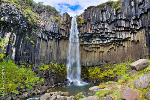 Svartifoss waterfall in Ska...