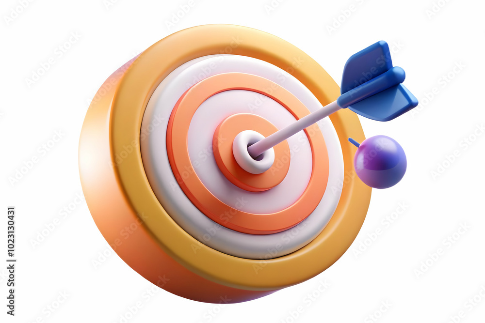 Glowing Abstract Target Concept: Marketing Arrows Hitting Bullseye with Precision and Accuracy in Dynamic Photo Stock Image Glowing Abstract Target Concept: Marketing Arrows Hitting Bullseye with Precision and Accuracy in Dynamic Photo Stock Image