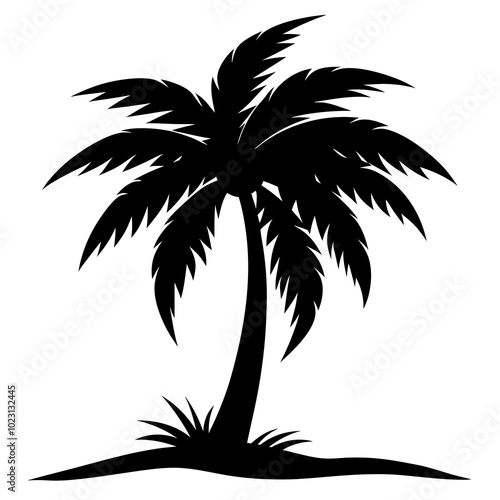 Palm Tree Silhouette vector illustration