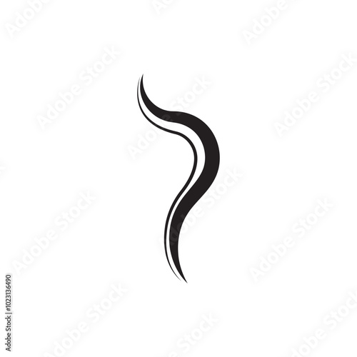 Smoke steam icon logo illustration isolated on white background Aroma vaporize icons. Smells vector line icon hot aroma stink or cooking steam symbols smelling or vapor