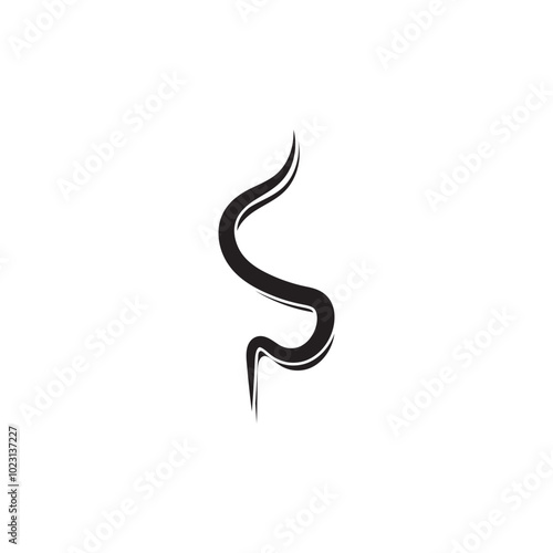 Smoke steam icon logo illustration isolated on white background Aroma vaporize icons. Smells vector line icon hot aroma stink or cooking steam symbols smelling or vapor
