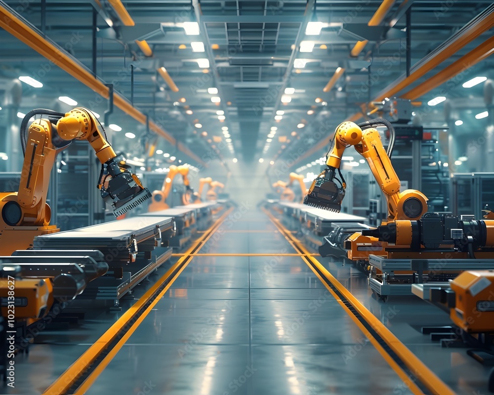 Cutting Edge Factory Automation with Smart AI Powered Robots Optimizing Precision Manufacturing Workflows Cutting Edge Factory Automation with Smart AI Powered Robots Optimizing Precision Manufacturing Workflows