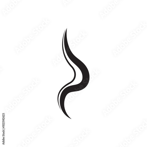 Smoke steam icon logo illustration isolated on white background Aroma vaporize icons. Smells vector line icon hot aroma stink or cooking steam symbols smelling or vapor