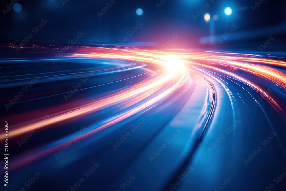 Dynamic light trails motion background Dynamic light trails motion background