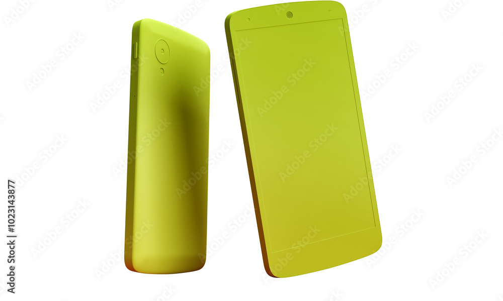 Minimalistic composition with pair of smartphones Minimalistic composition with pair of smartphones