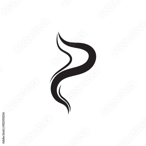 Smoke steam icon logo illustration isolated on white background Aroma vaporize icons. Smells vector line icon hot aroma stink or cooking steam symbols smelling or vapor