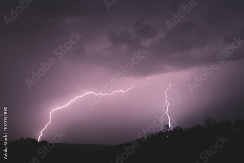 Fotografie Heavy Storm during the night