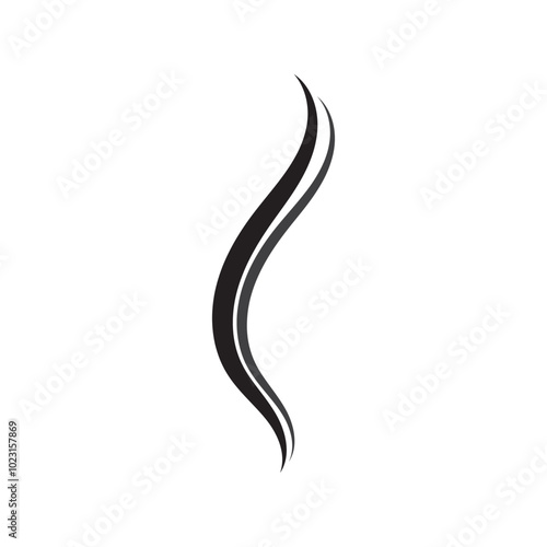 Smoke steam icon logo illustration isolated on white background Aroma vaporize icons. Smells vector line icon hot aroma stink or cooking steam symbols smelling or vapor