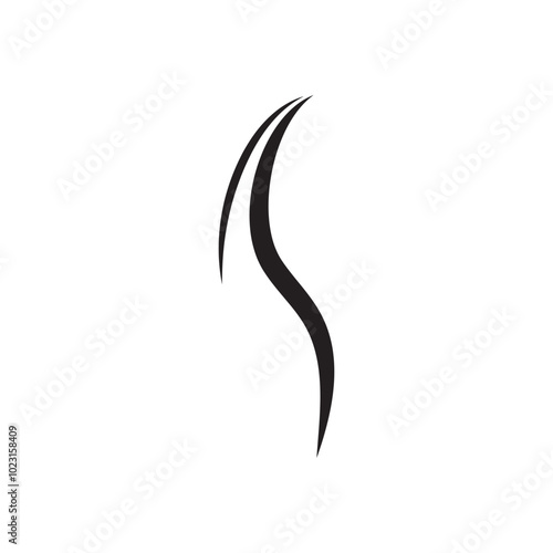 Smoke steam icon logo illustration isolated on white background Aroma vaporize icons. Smells vector line icon hot aroma stink or cooking steam symbols smelling or vapor