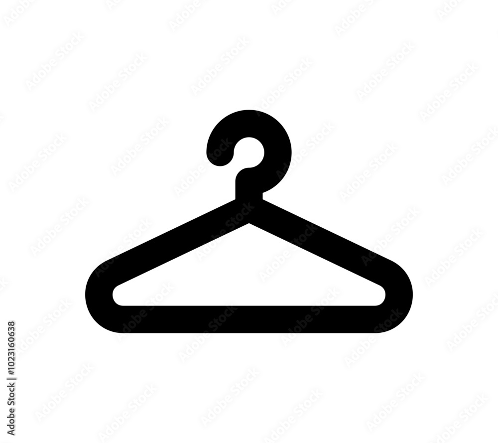 Clothes hanger icon. Vector dressing icon. Changing room sign. Clothes hanger icon. Vector dressing icon. Changing room sign.