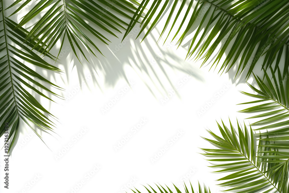 palm leaves background white palm leaves background white