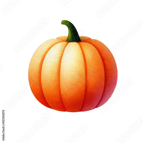 Watercolor Pumpkin