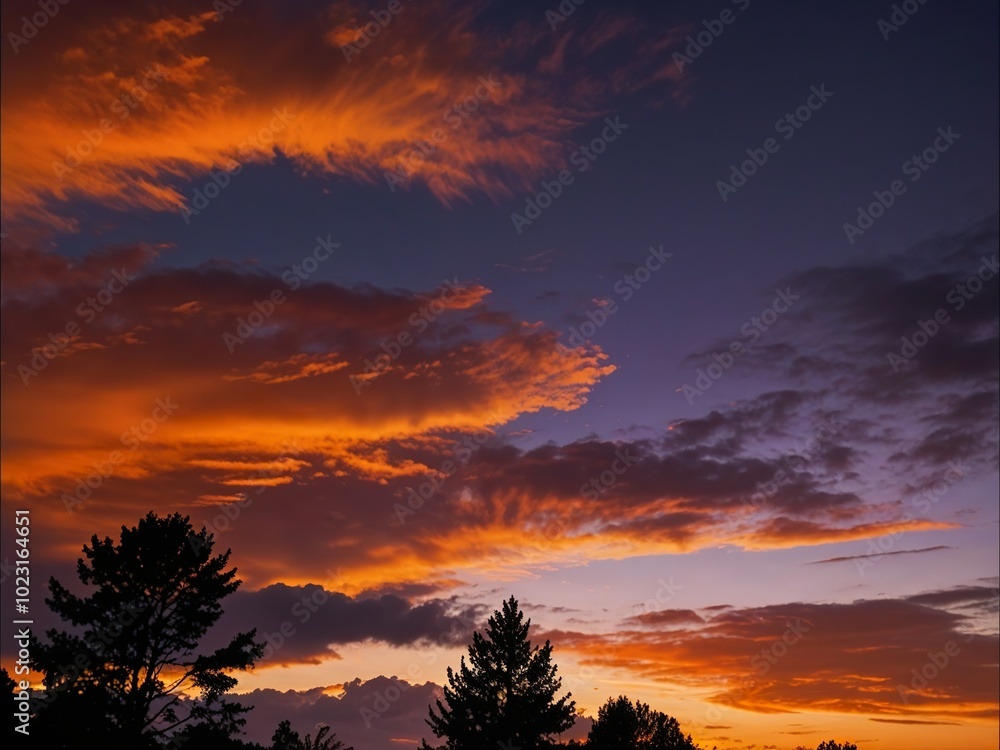 sunset in the sky sunset in the sky