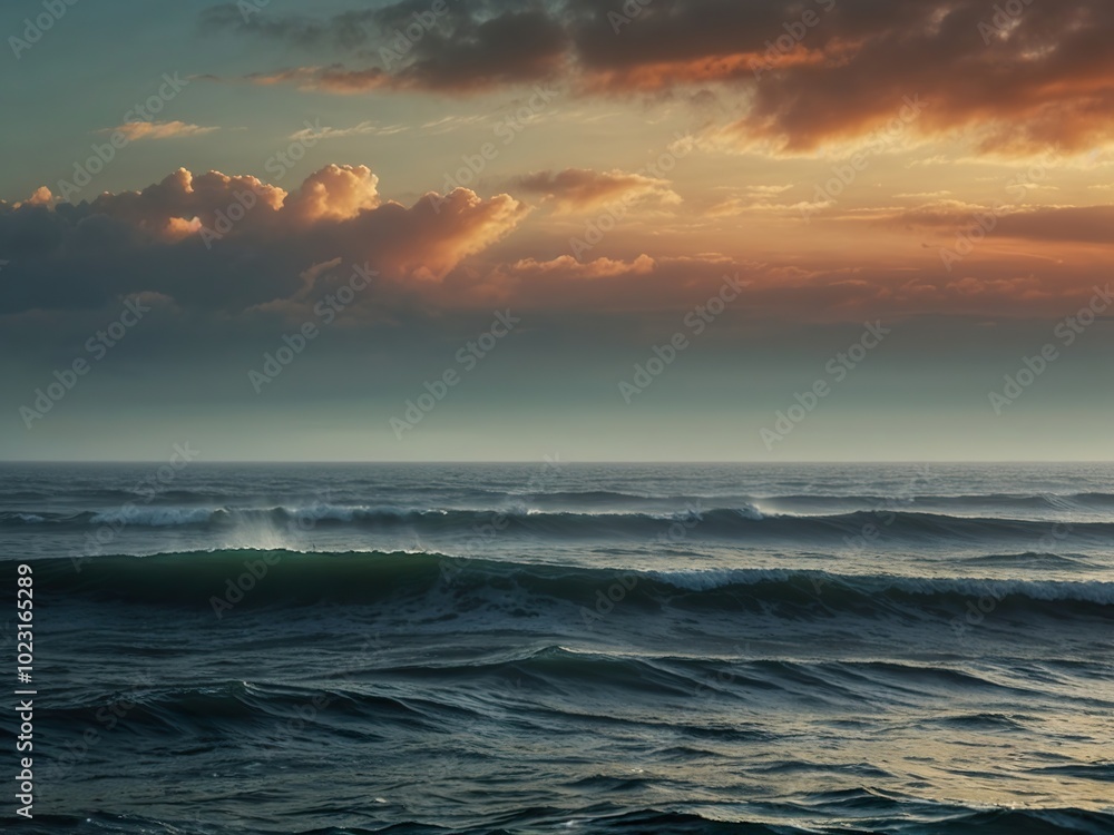 Obraz premium sunset over the sea