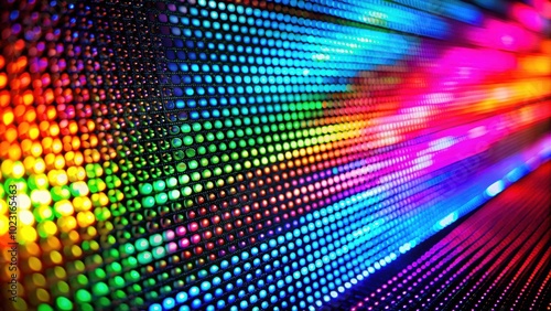 Macro photography of a colorful OLED display, creating an abstract colorful background, OLED, display, colorful