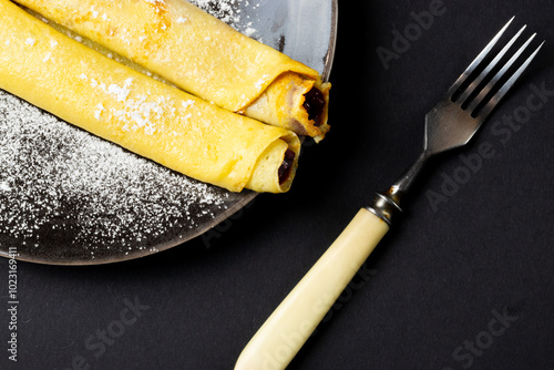 pancakes on a plate photo