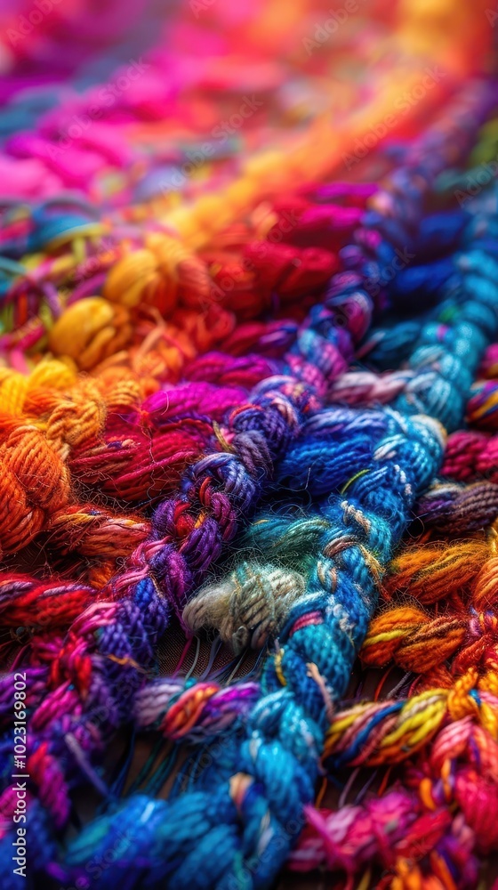 Handmade Textile Crafts, vibrant colors, closeup, creative process, photography Handmade Textile Crafts, vibrant colors, closeup, creative process, photography