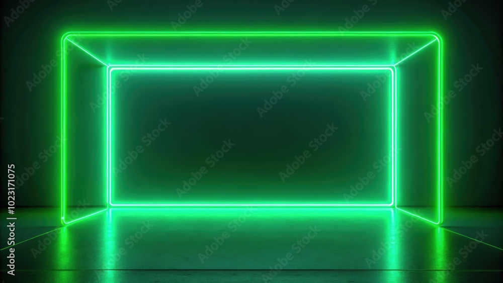 Dynamic emerald green neon lines glowing in the dark, render, abstract, background, modern, fantastic, wallpaper, green, neon Dynamic emerald green neon lines glowing in the dark, render, abstract, background, modern, fantastic, wallpaper, green, neon