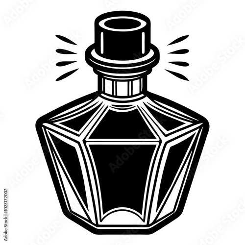 perfume bottle vector