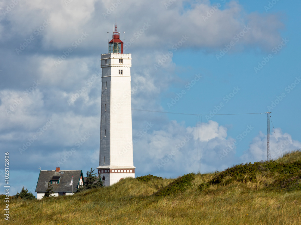Lighthouse of Blåvand at the Danish North Sea Coast Lighthouse of Blåvand at the Danish North Sea Coast