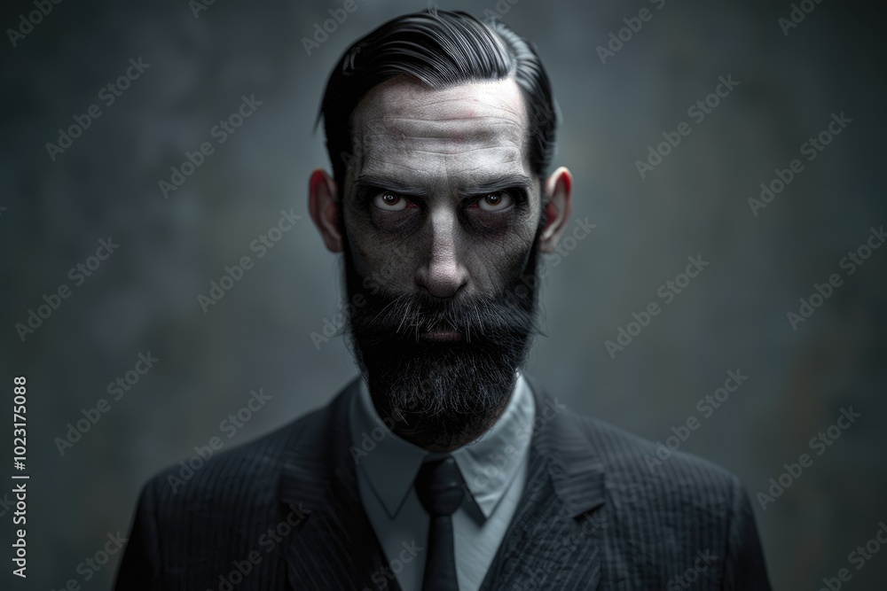 a slender man with a beard