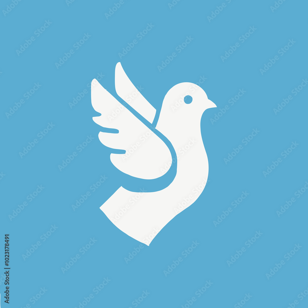 mascot logo soft white dove cartoon icon mascot logo soft white dove cartoon icon