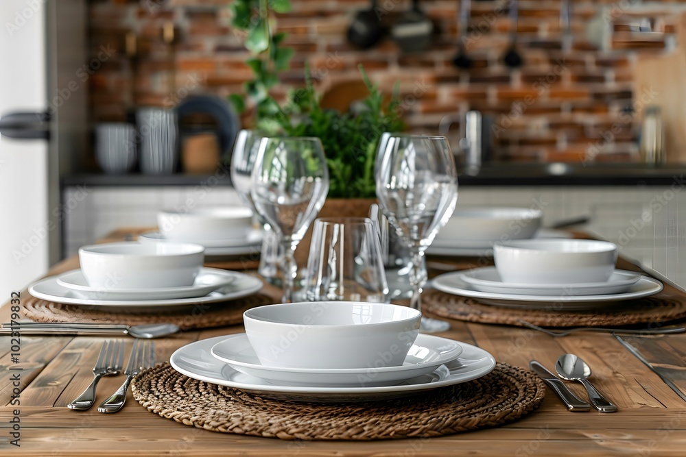 Elegant Dining Table Set for a Cozy Meal Elegant Dining Table Set for a Cozy Meal