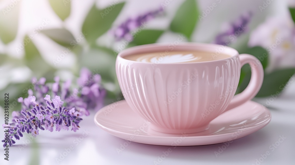 The Pink Cup with Lavender