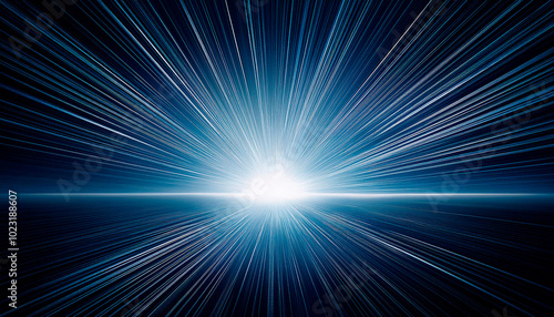 中央から光が放射されている背景素材