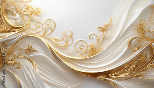 高級感のあるゴールドをモチーフにした背景素材