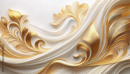 高級感のあるゴールドをモチーフにした背景素材