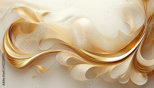 高級感のあるゴールドをモチーフにした背景素材