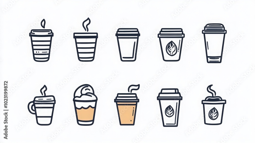 Obraz premium icon set about coffee