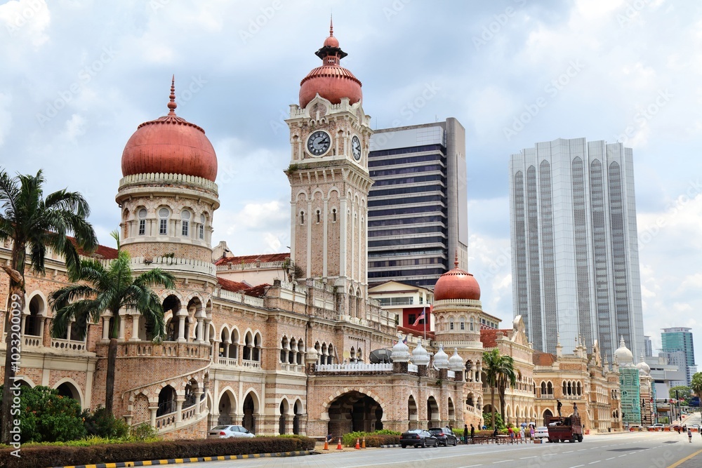 Obraz premium Sultan Abdul Samad Building in Kuala Lumpur city