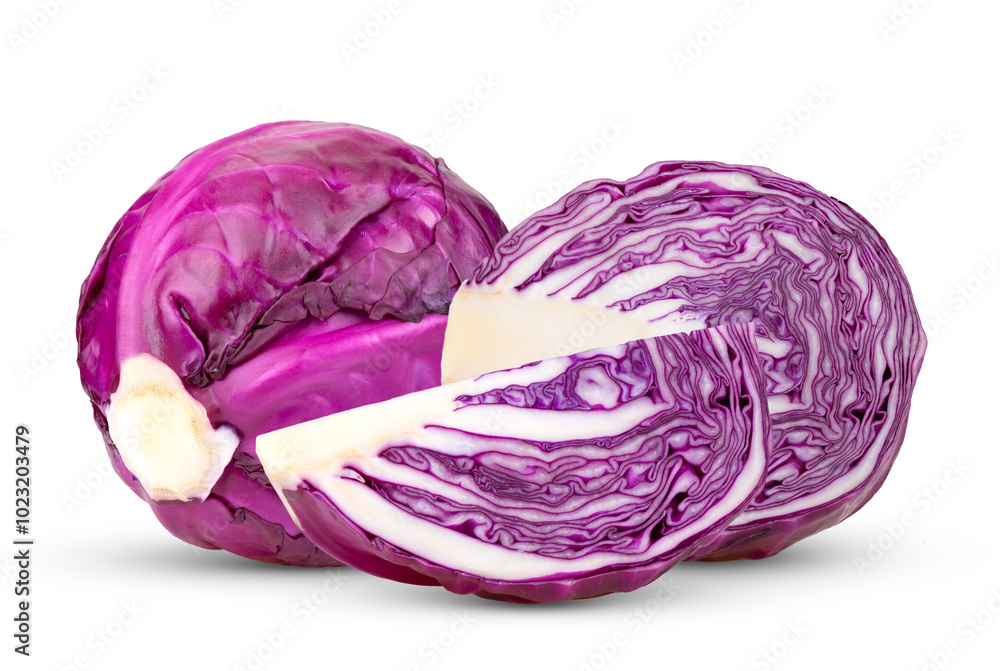 Purple Cabbage vegetable isolated on transparent png Purple Cabbage vegetable isolated on transparent png
