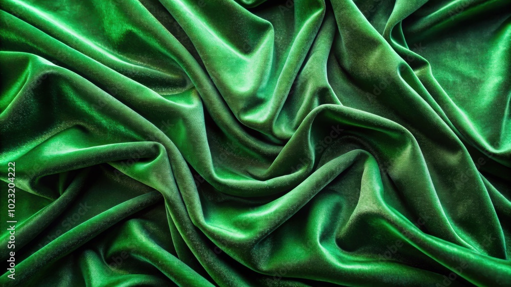 Fototapeta premium Luxurious green velvet fabric texture , luxurious, green, velvet, fabric, texture, soft, elegant, opulent