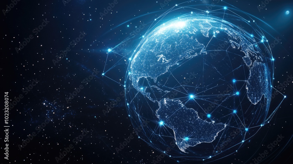 globe with network icon, futuristic tech globe with network icon, futuristic tech