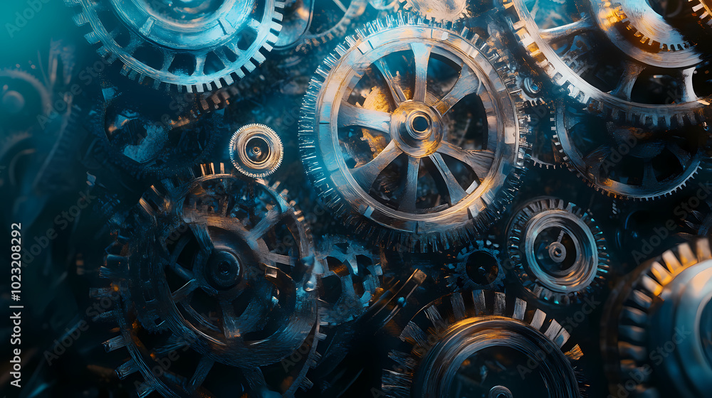 clock gear background and abstract . 3d, rendering, illustration clock gear background and abstract . 3d, rendering, illustration