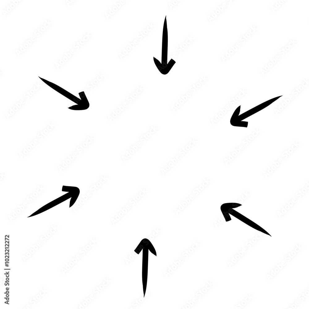 Hand drawn thin line arrows . Arrow icon. Hand drawn thin line arrows . Arrow icon.