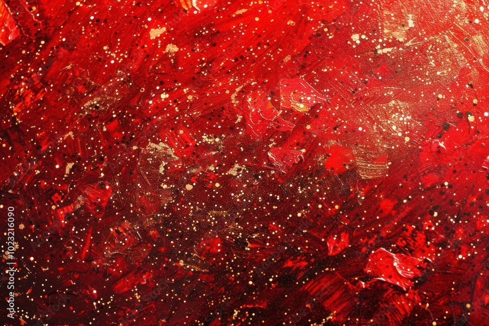Red glitter backgrounds vibrant color splattered.
