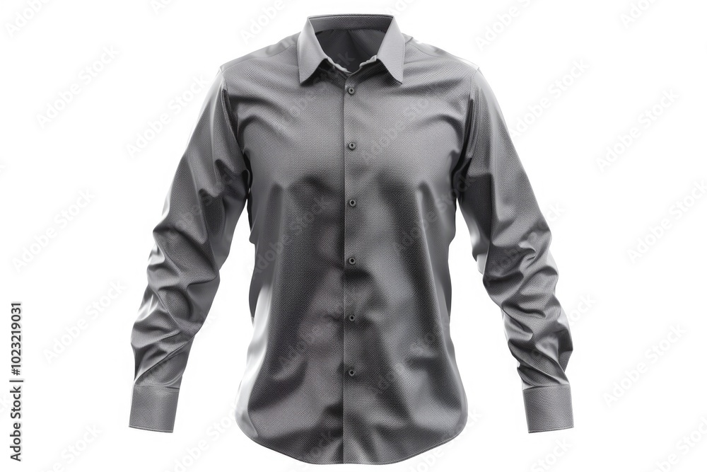 Grey shirt isolated on white Grey shirt isolated on white