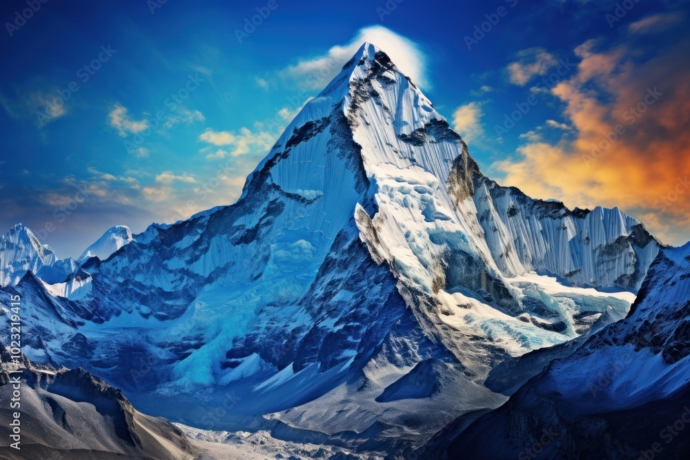 Fototapeta premium Mount Everest landscape mountain outdoors.